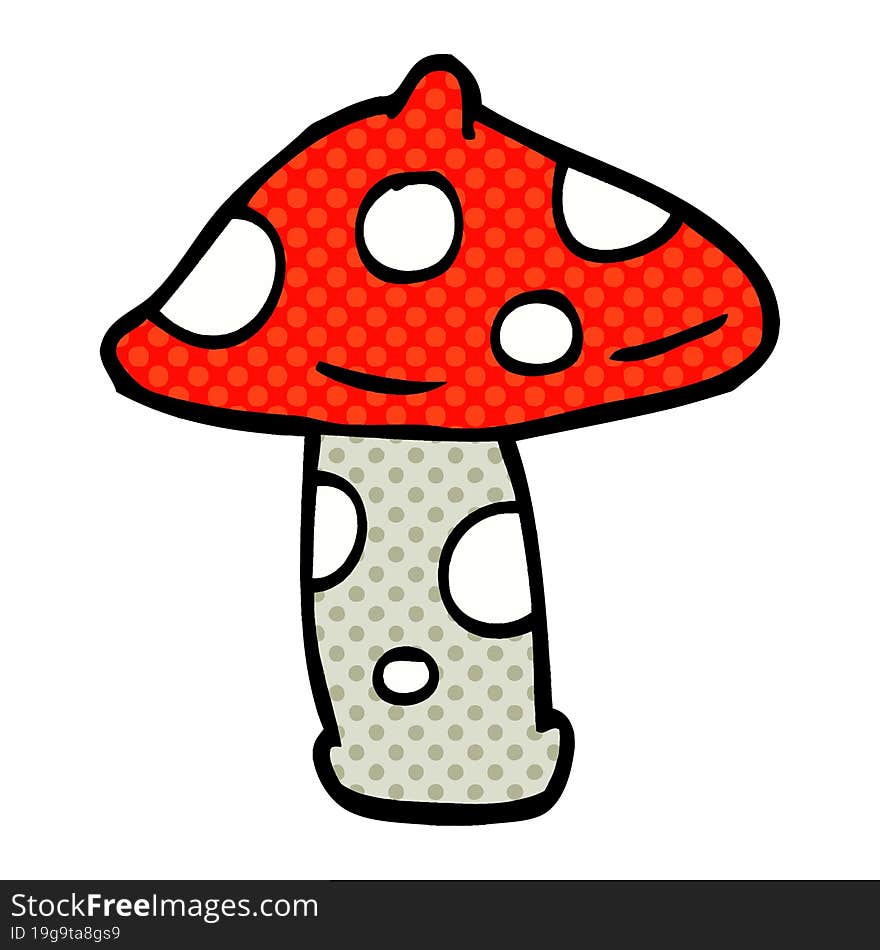 cartoon doodle mushroom