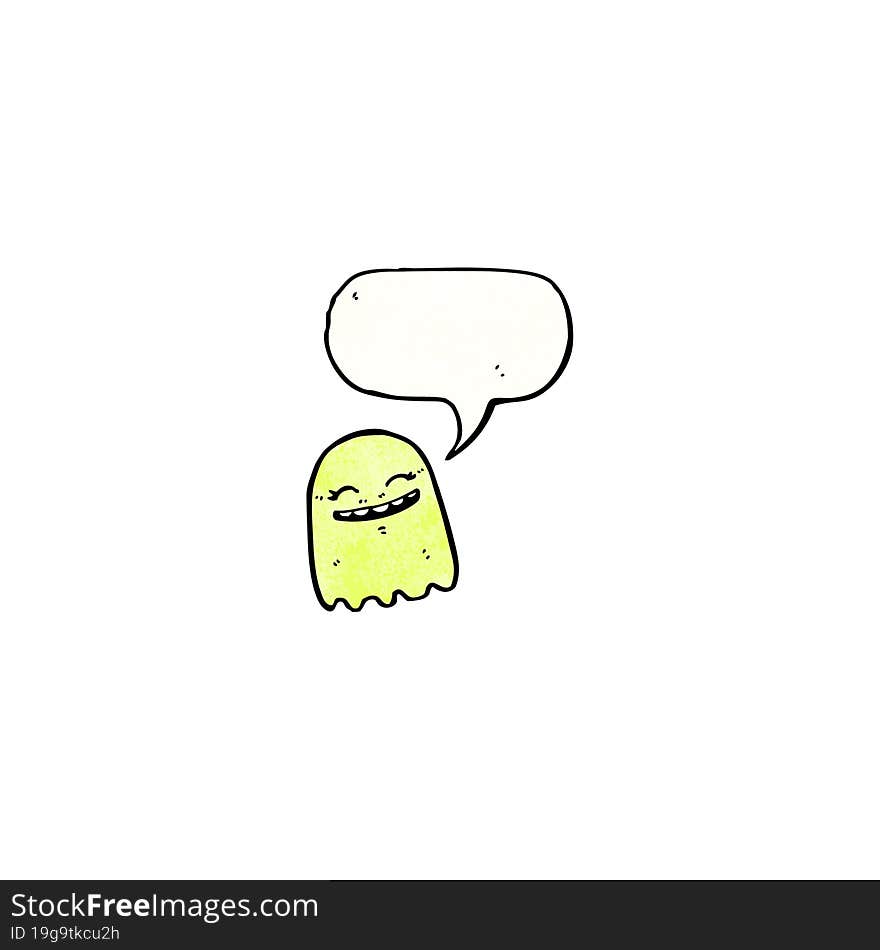 cartoon friendly ghost