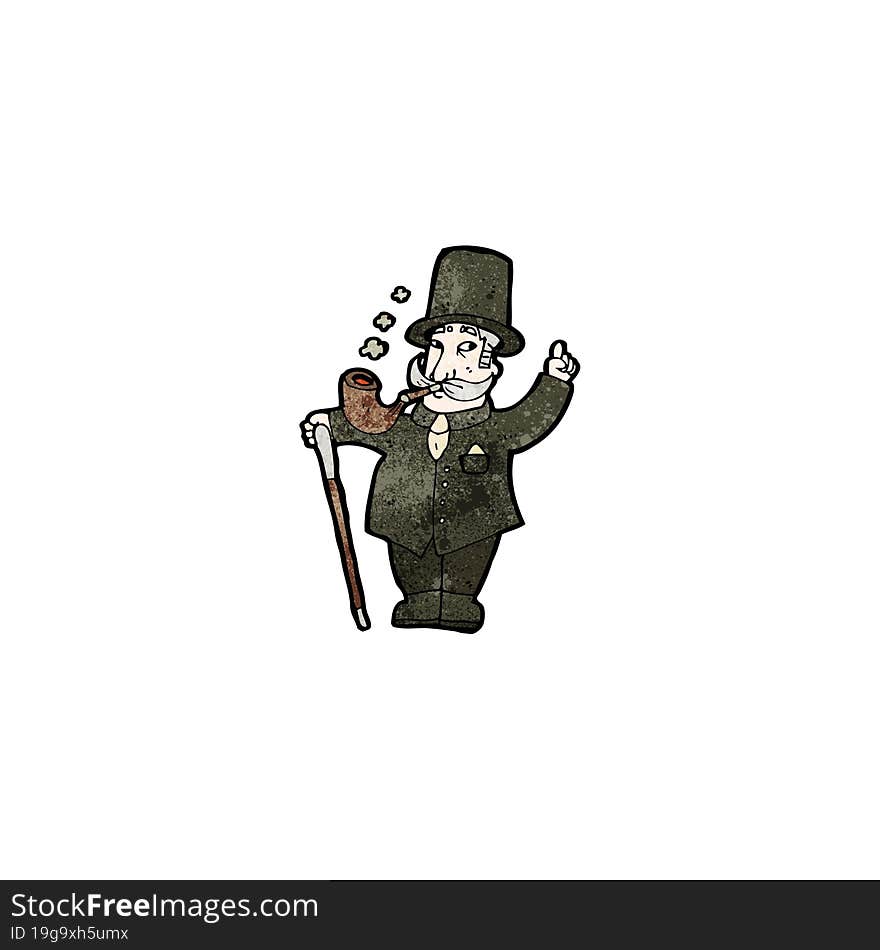 cartoon rich victorian gentleman