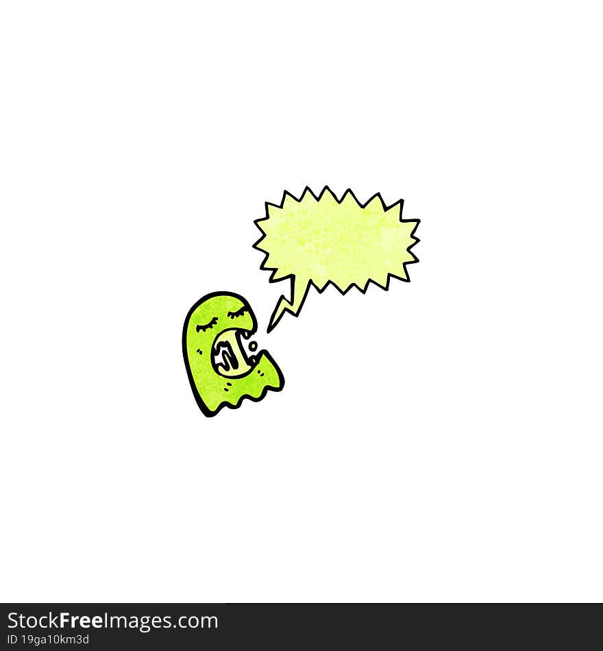 slimy ghost cartoon