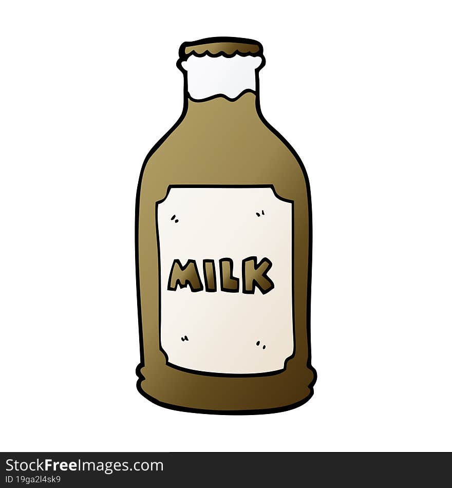 Cartoon Doodle Chocolate Milk