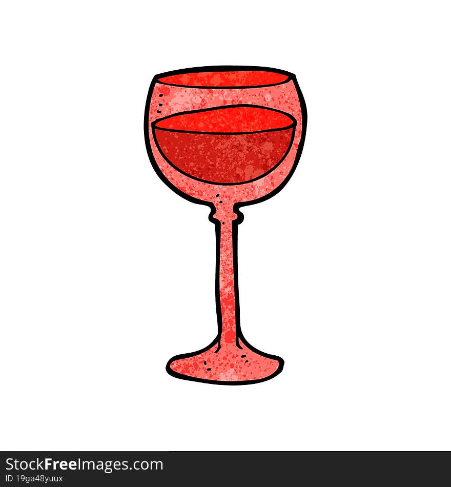 cartoon wine glass