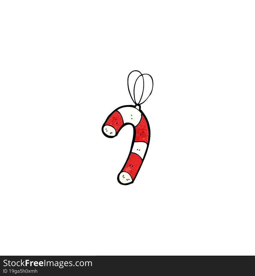 cartoon candy cane