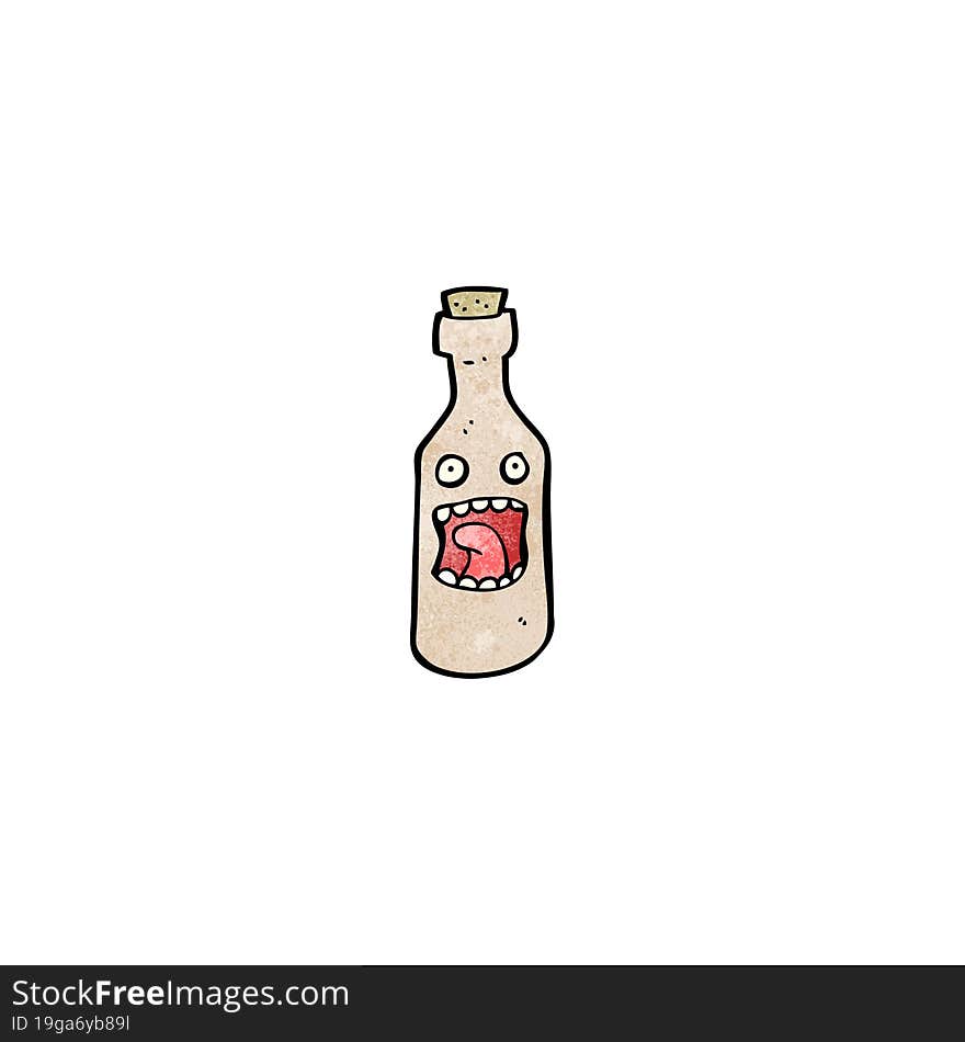 bottle cartoon character