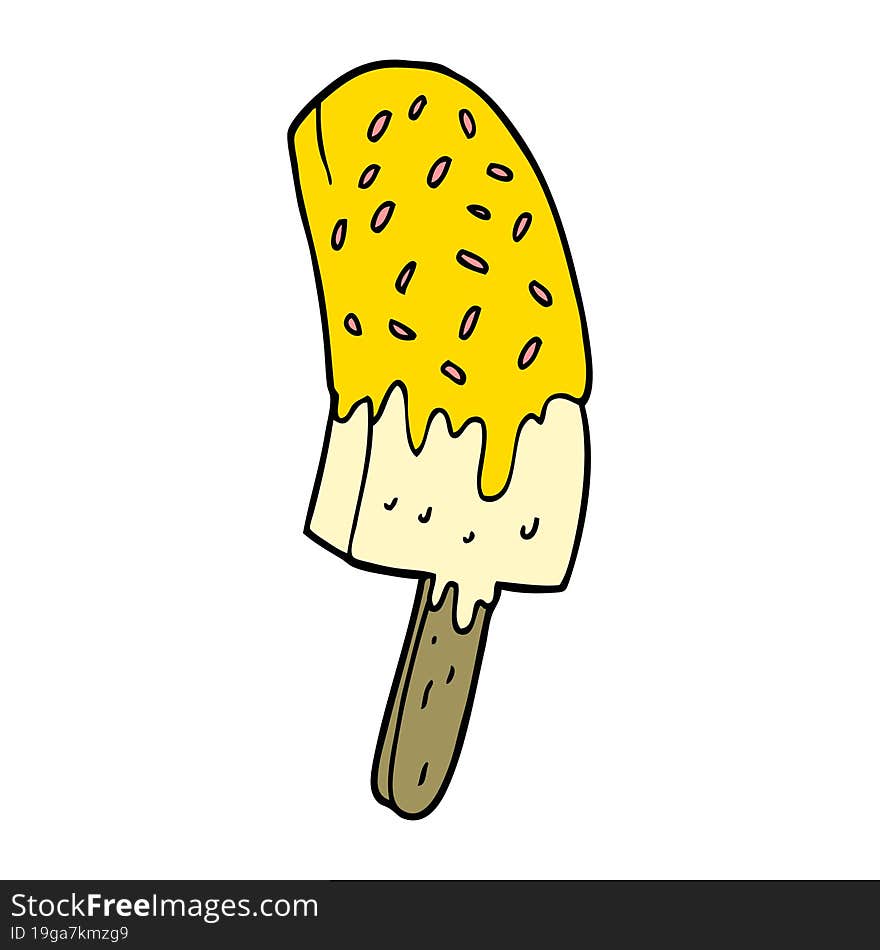 Cartoon Ice Cream Lolly