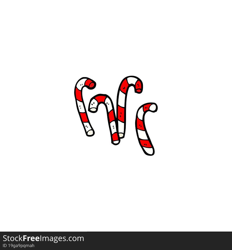 candy canes cartoon