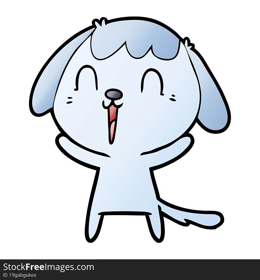 cute cartoon dog. cute cartoon dog