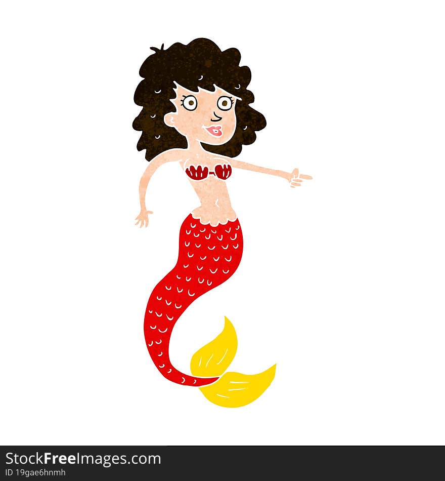 cartoon mermaid