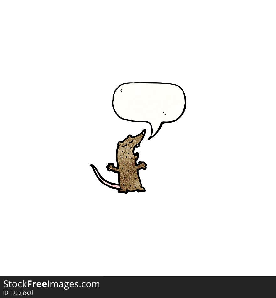 cartoon talking mouse