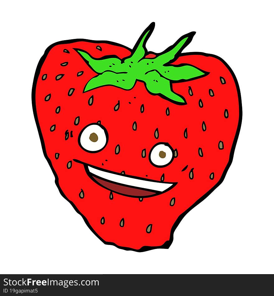 cartoon strawberry