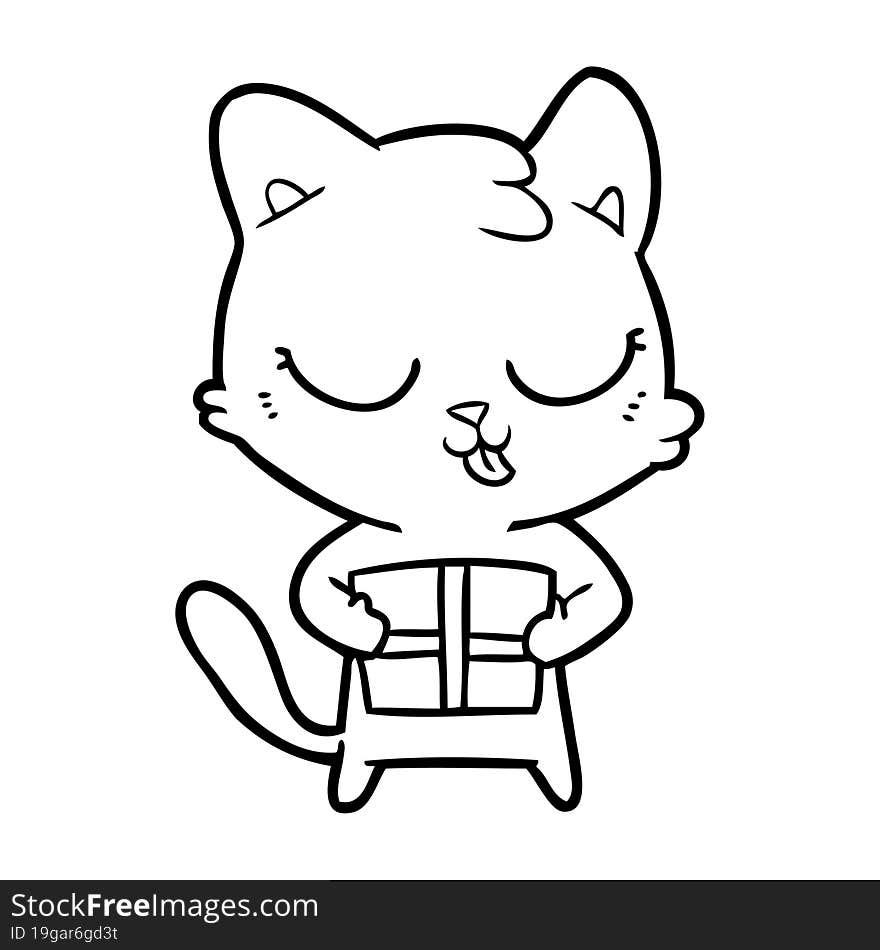 cute cartoon cat. cute cartoon cat