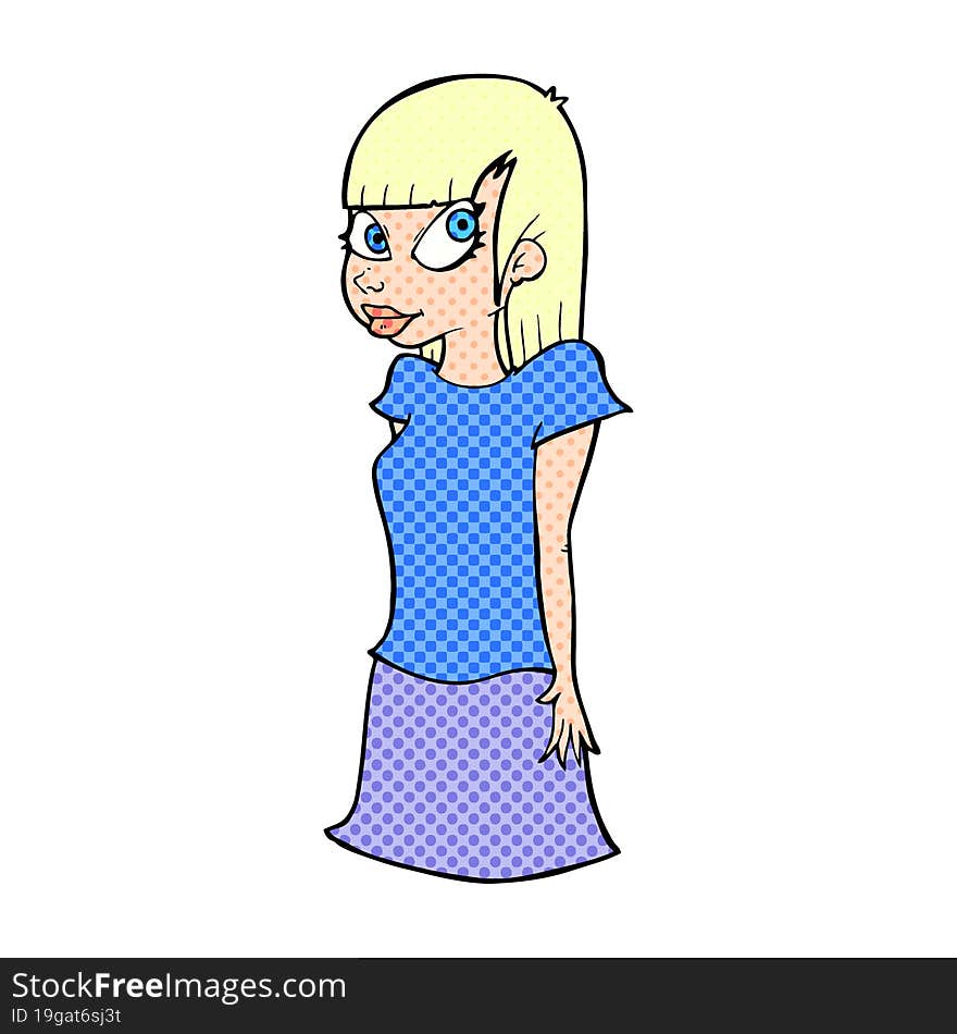 cartoon girl