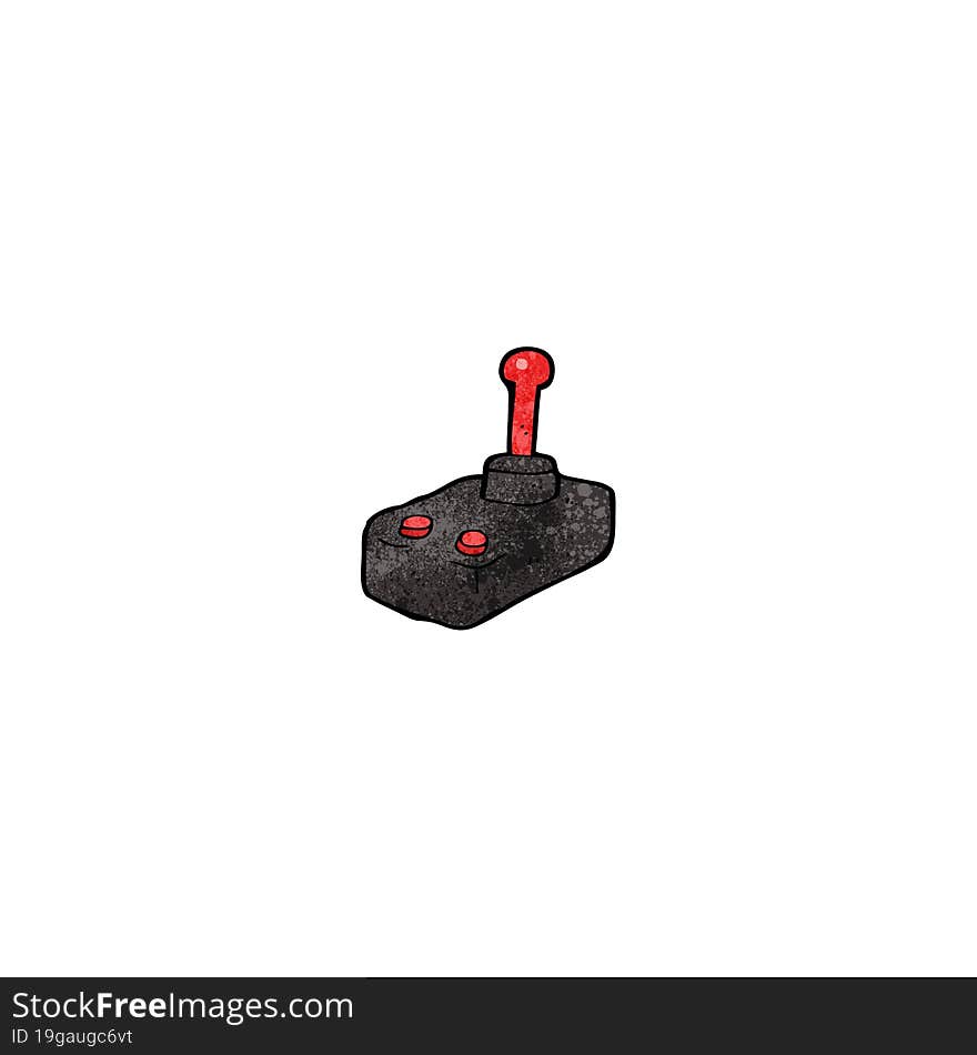 cartoon computer joystick