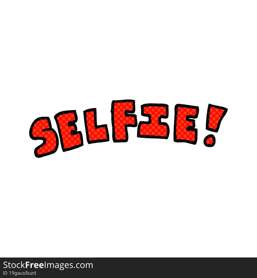 cartoon selfie symbol