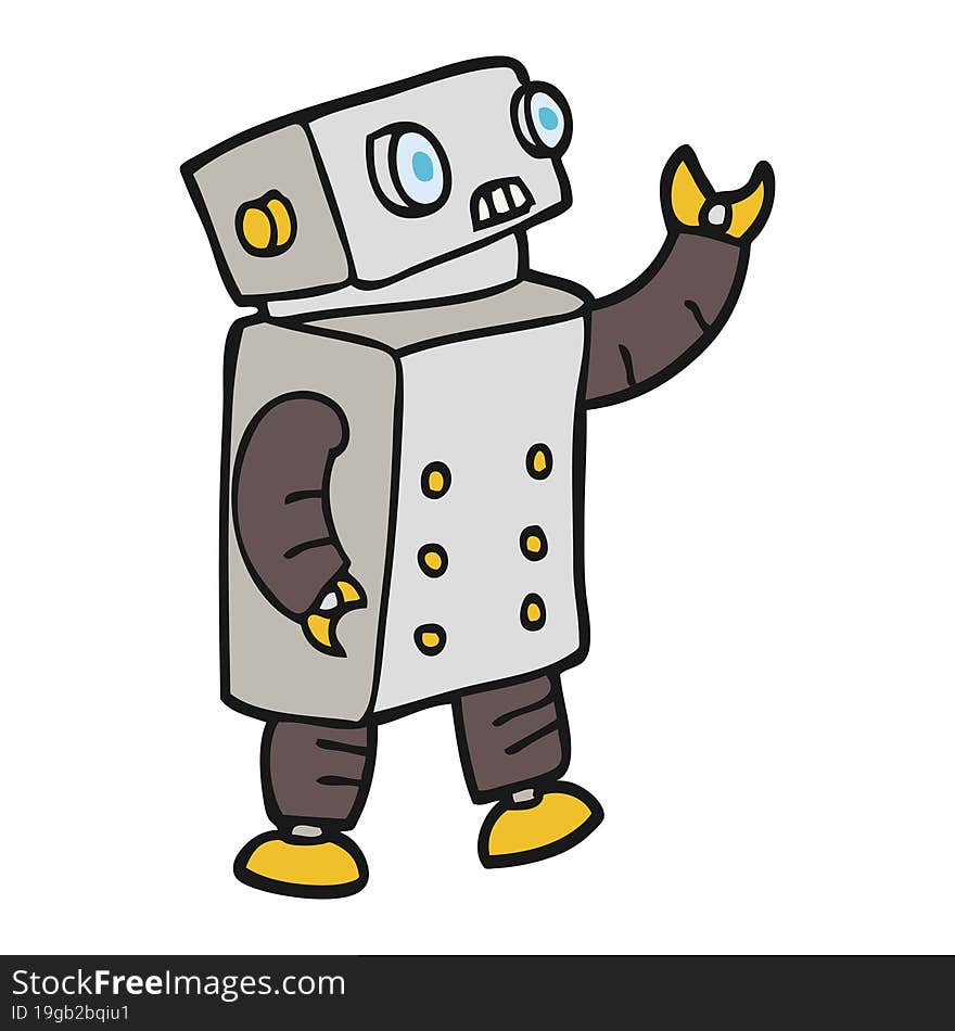 cartoon robot