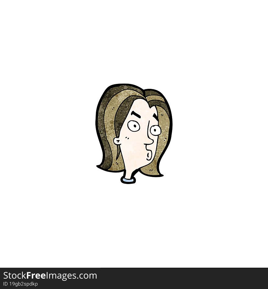 cartoon confused woman