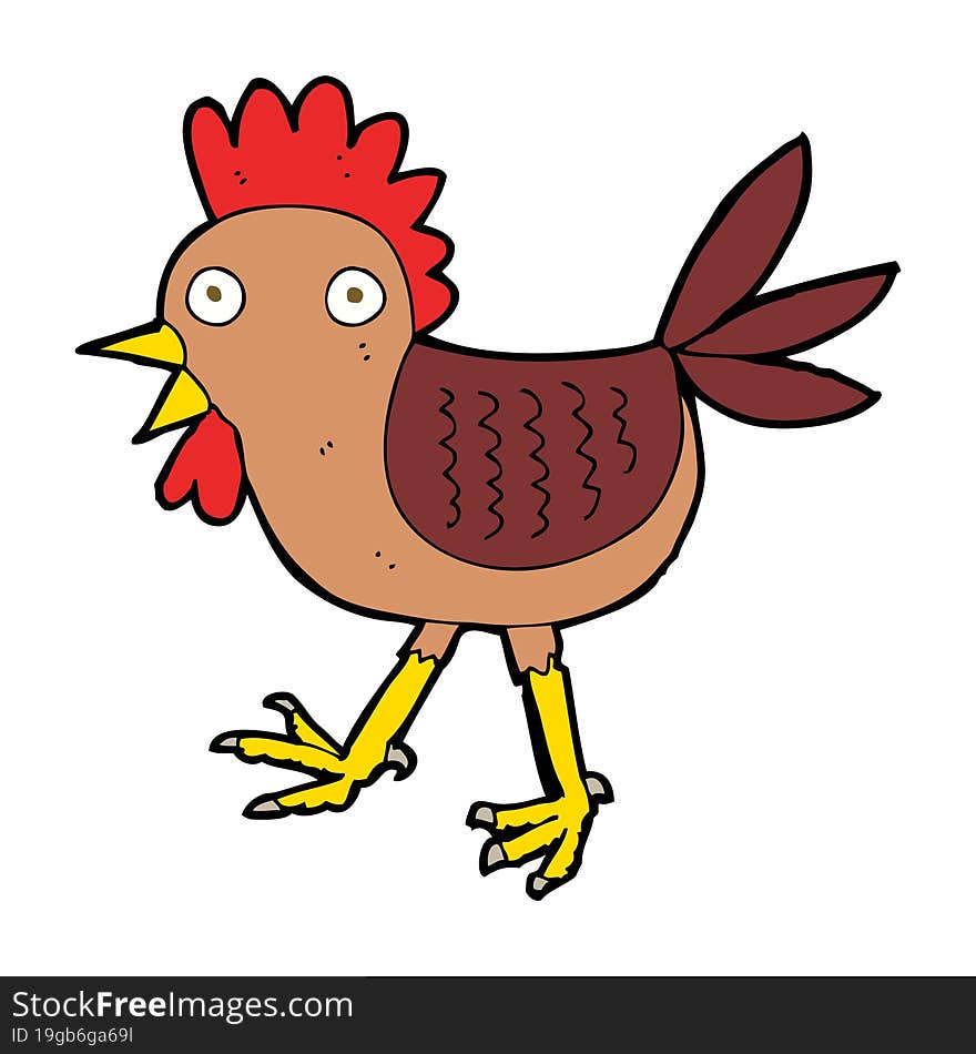 funny cartoon chicken