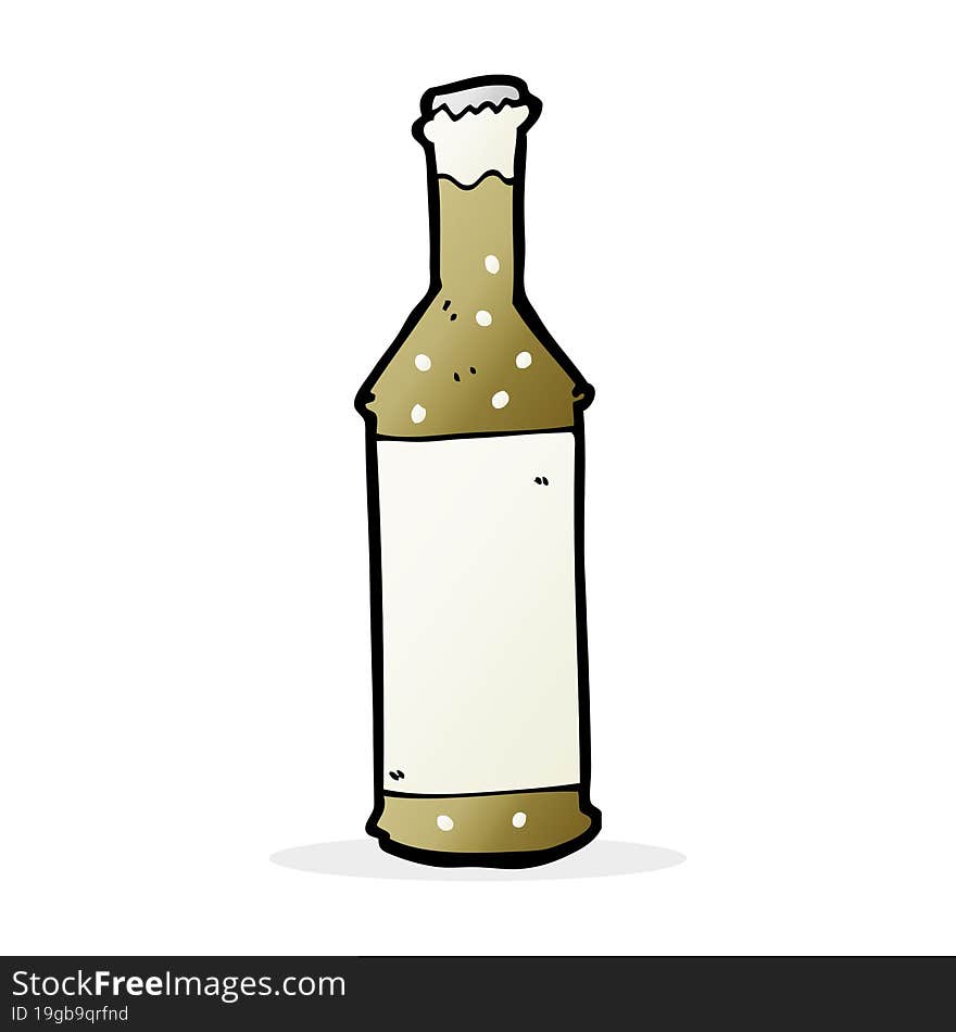 Cartoon Beer Bottle