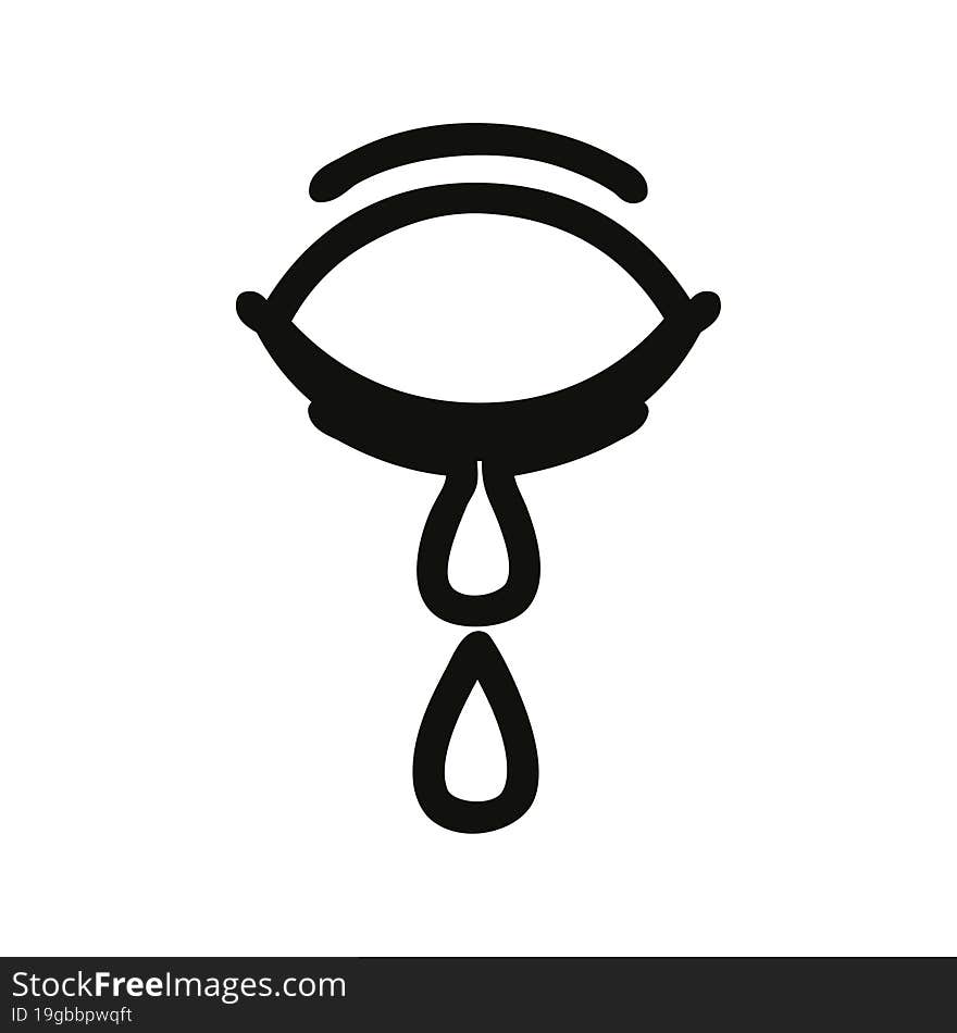 crying eye icon