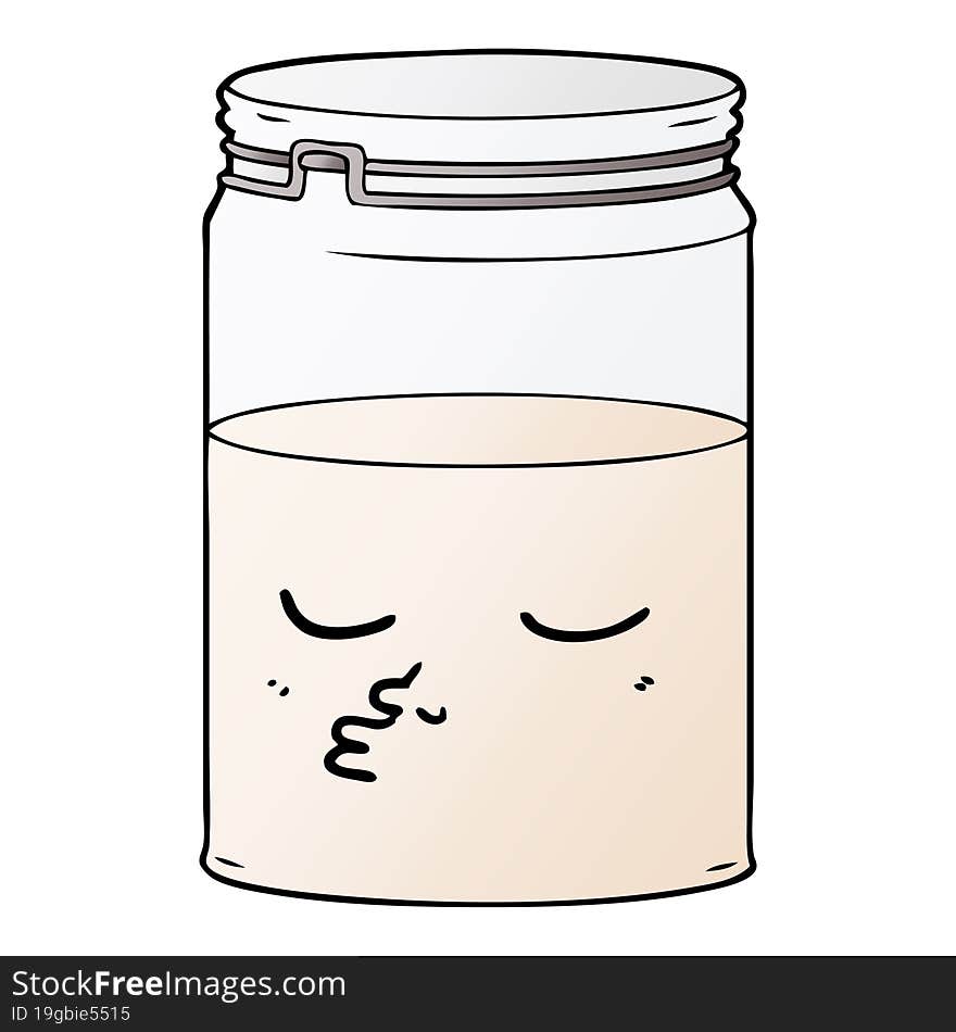 cartoon glass jar. cartoon glass jar