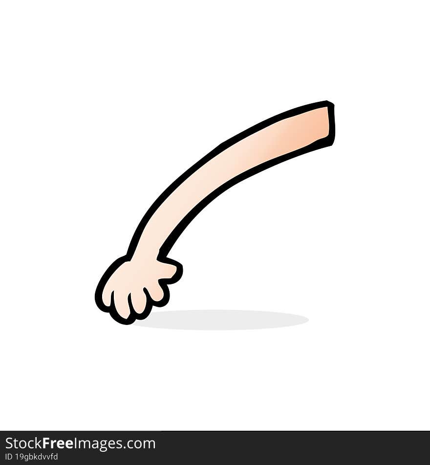 cartoon arm