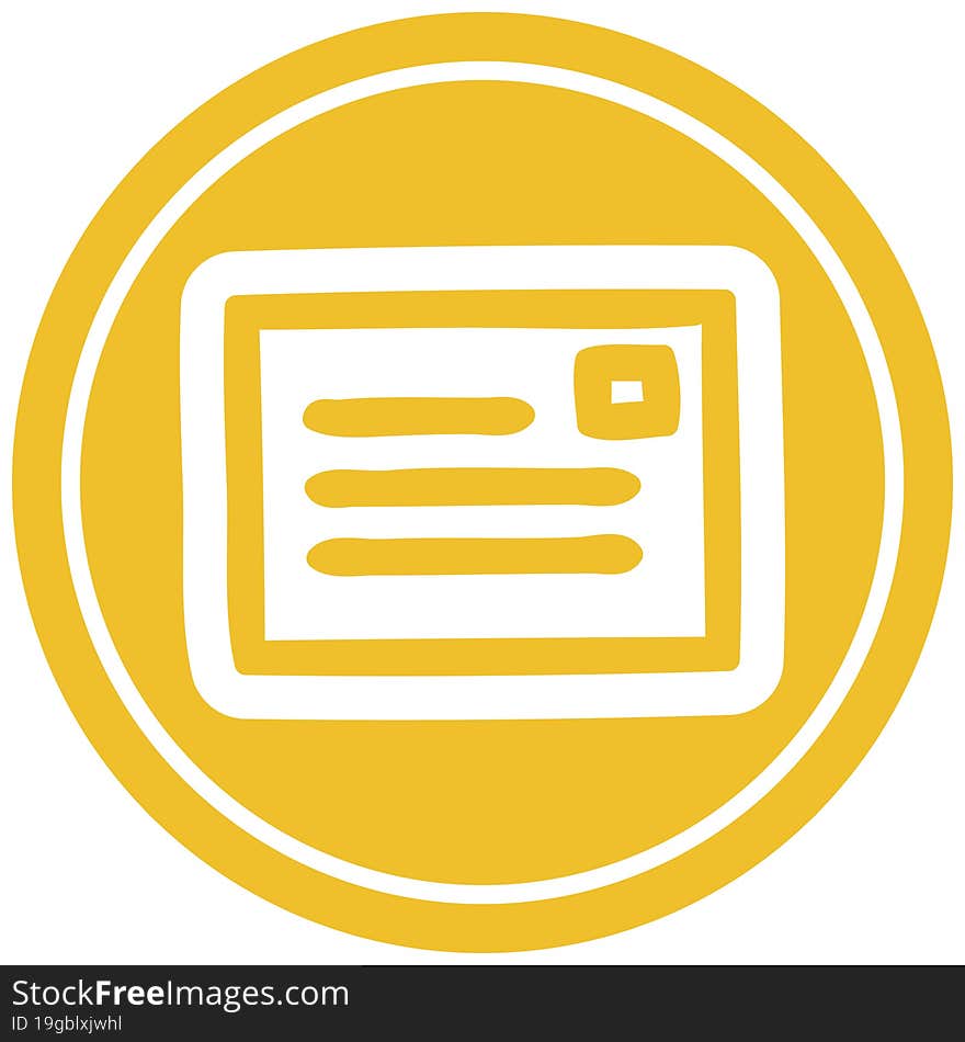 envelope letter circular icon