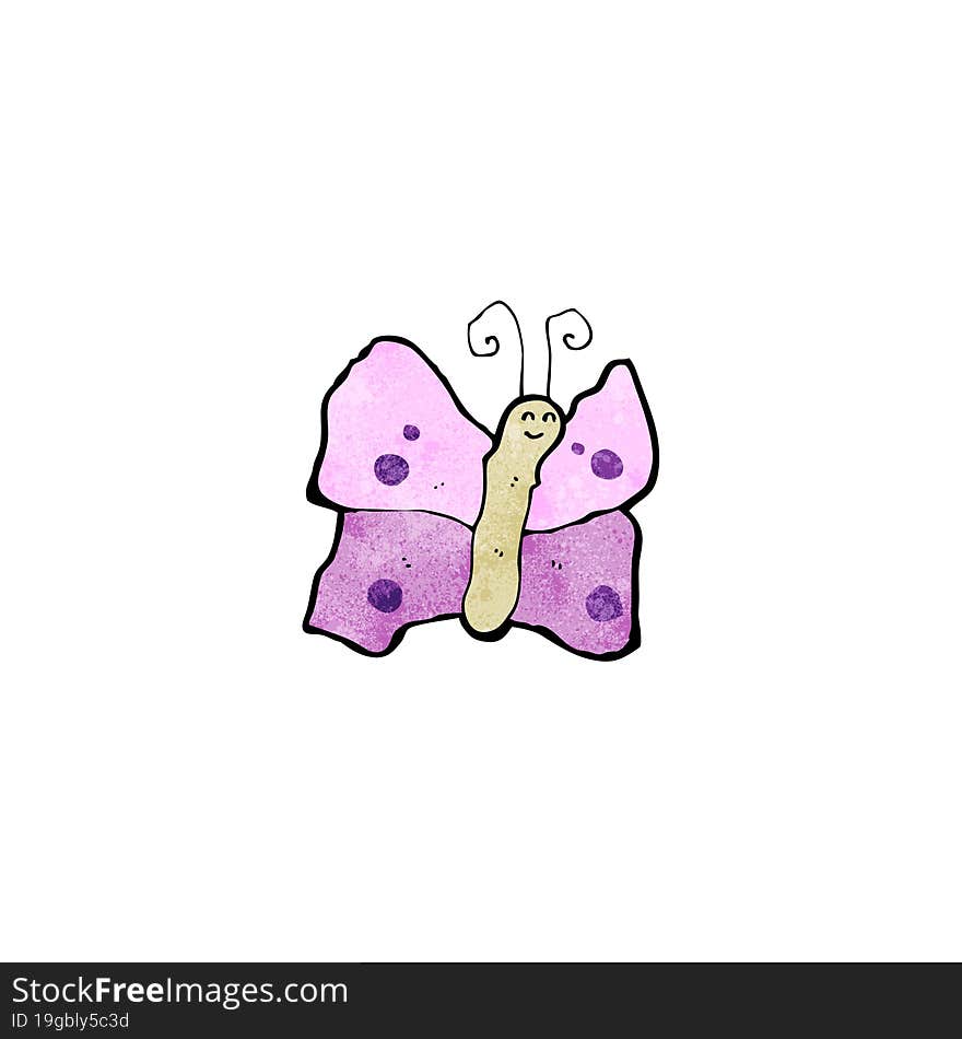 funny cartoon butterfly