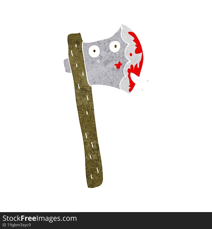 bloody cartoon axe