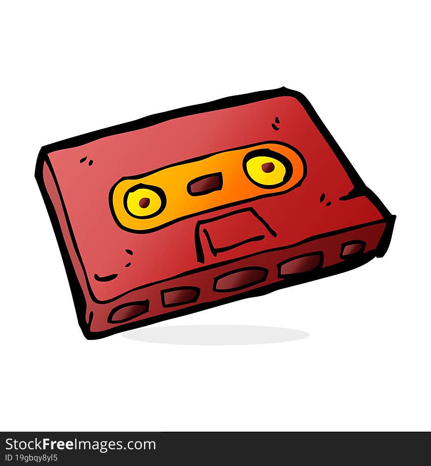 cartoon cassette tape