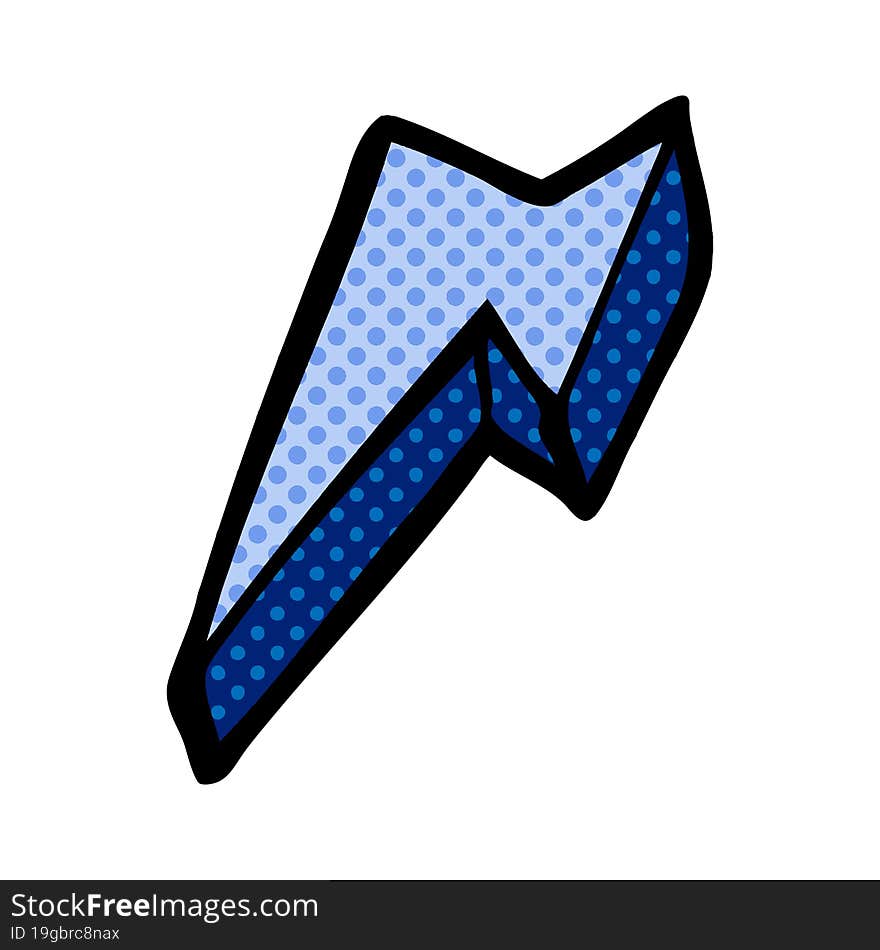 Cartoon Doodle Decorative Lightning Bolt