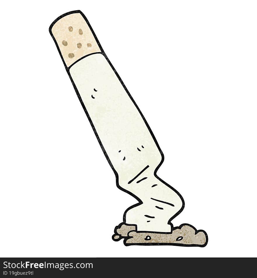 Textured Cartoon Cigarette