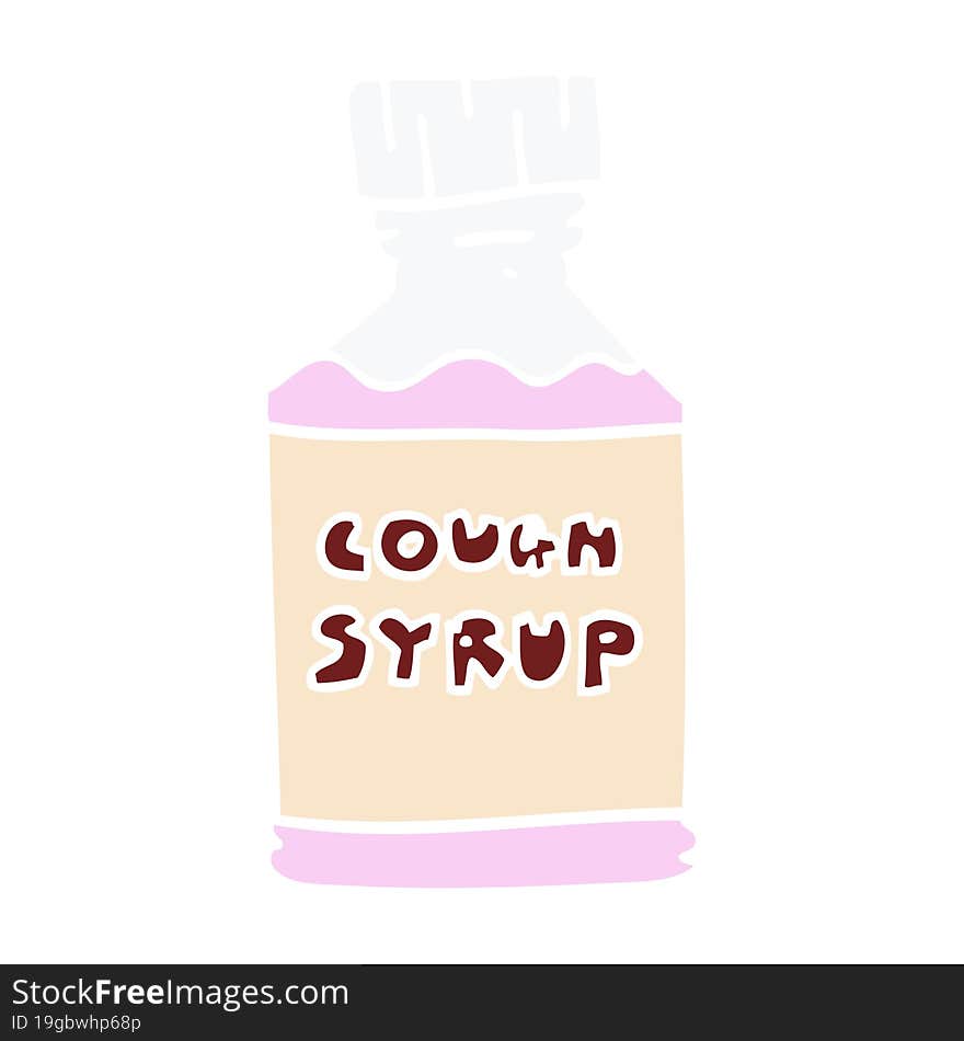 cartoon doodle cough syrup