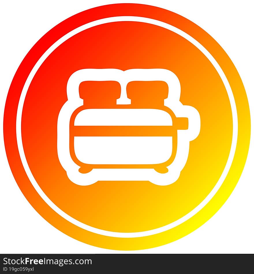 Burnt Toast Circular In Hot Gradient Spectrum