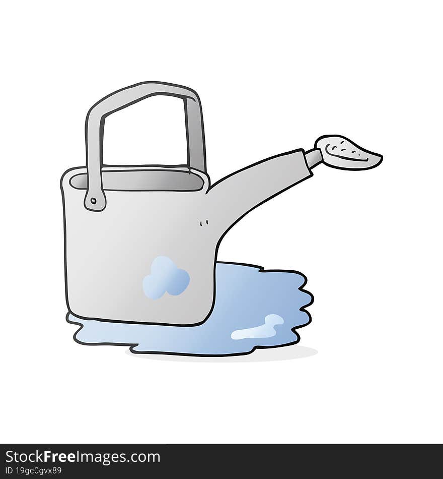 cartoon watering can