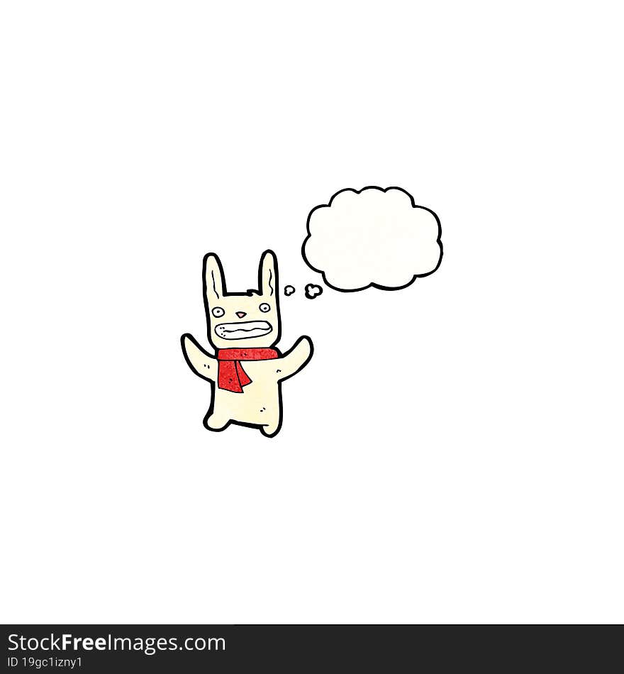 Cartoon Rabbit With Thought Bubble