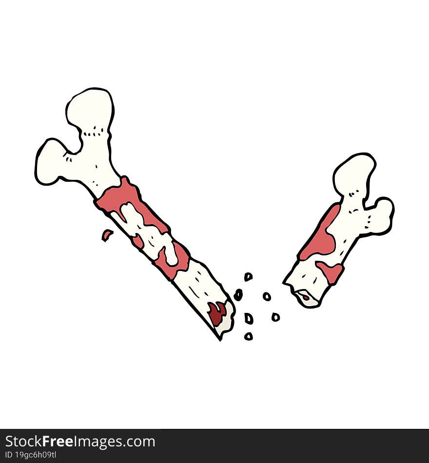 Gross Broken Bone Cartoon