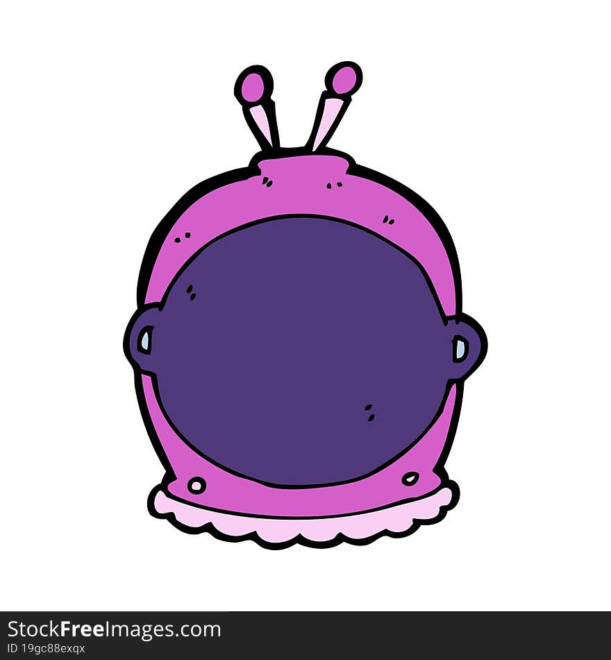 cartoon space helmet