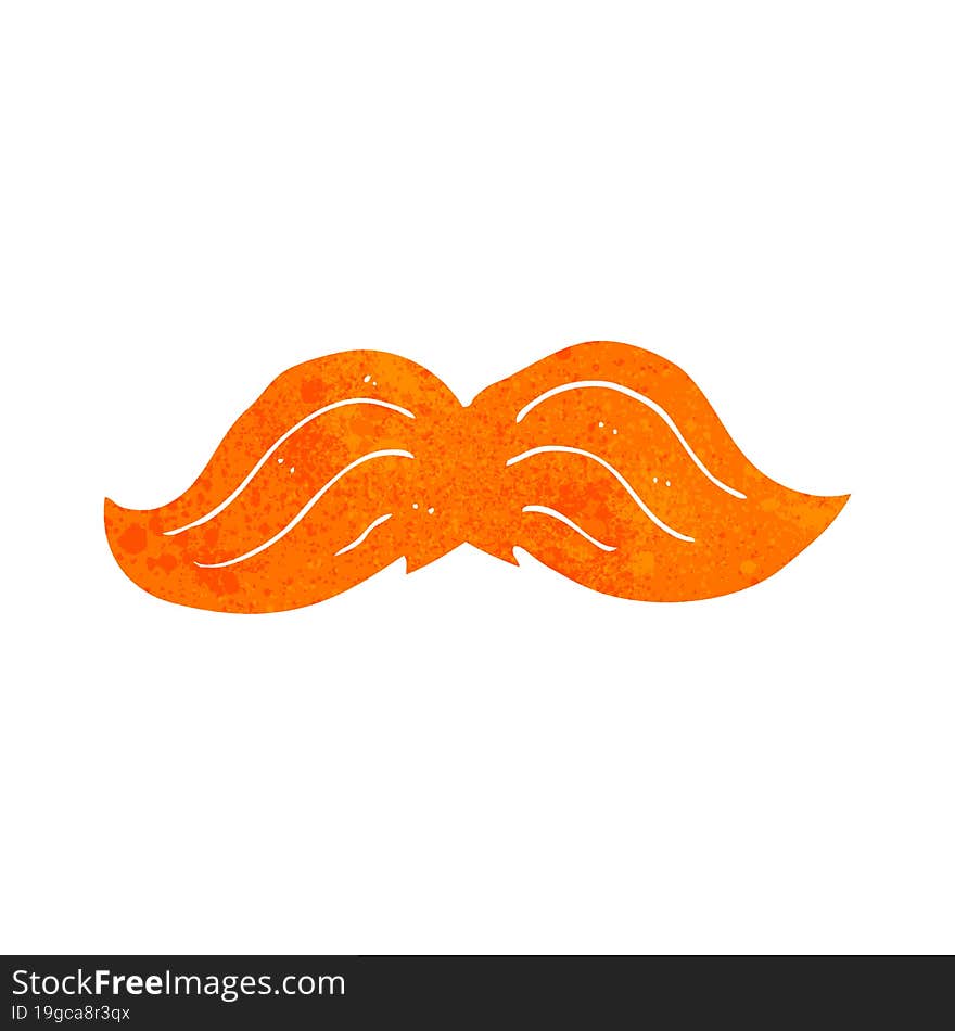 cartoon ginger mustache