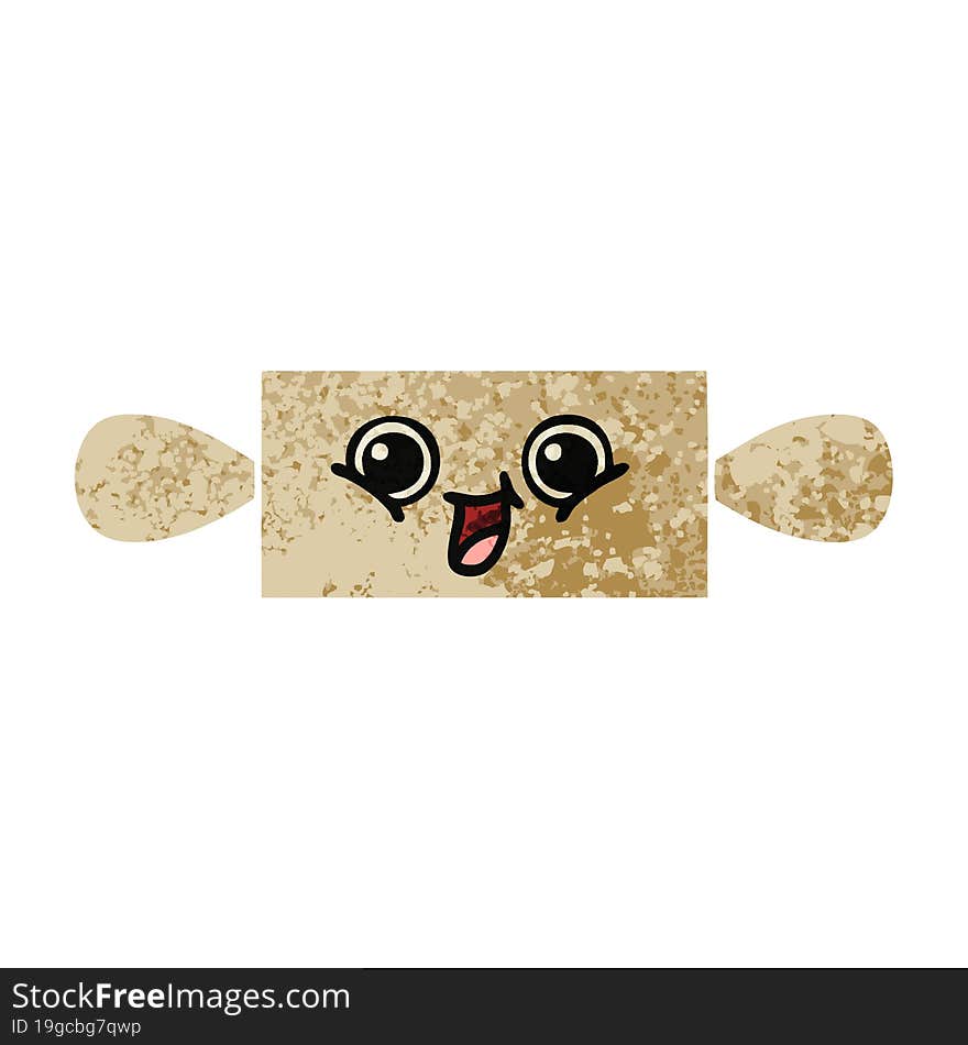 retro illustration style cartoon of a rolling pin