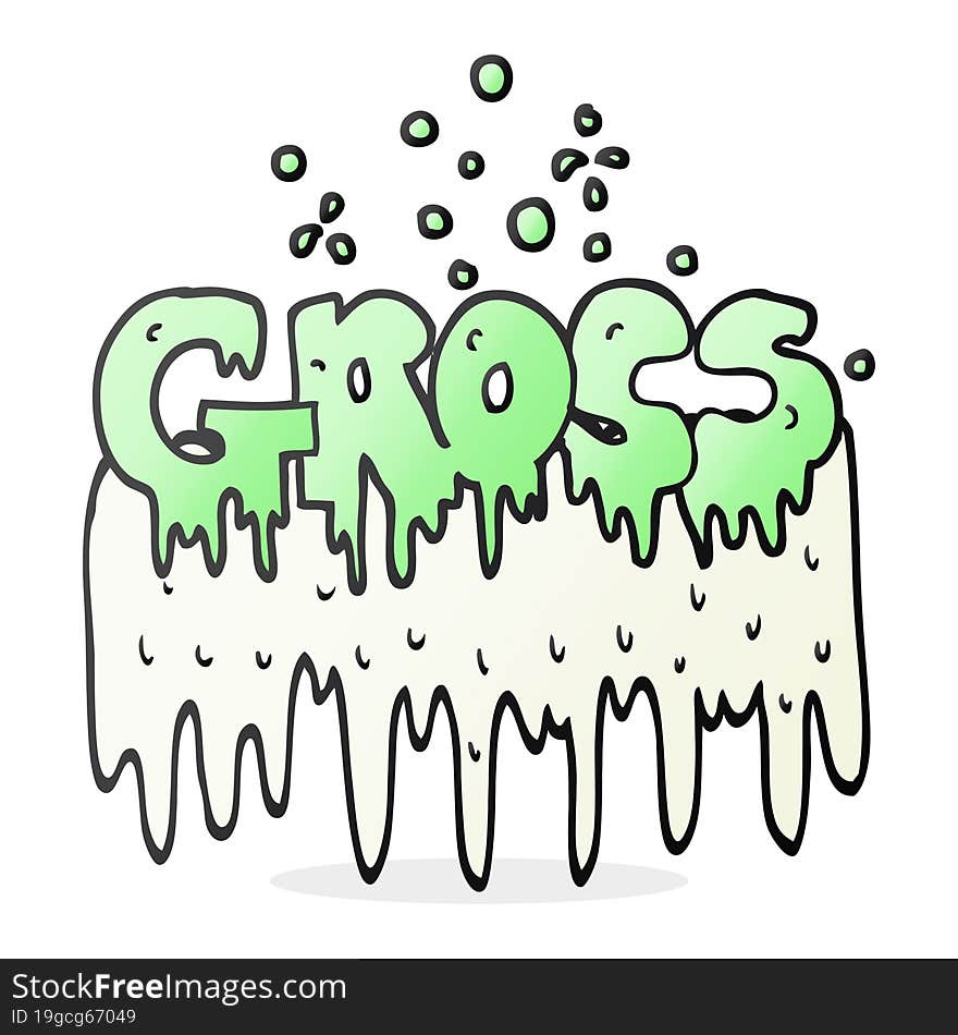 cartoon gross symbol