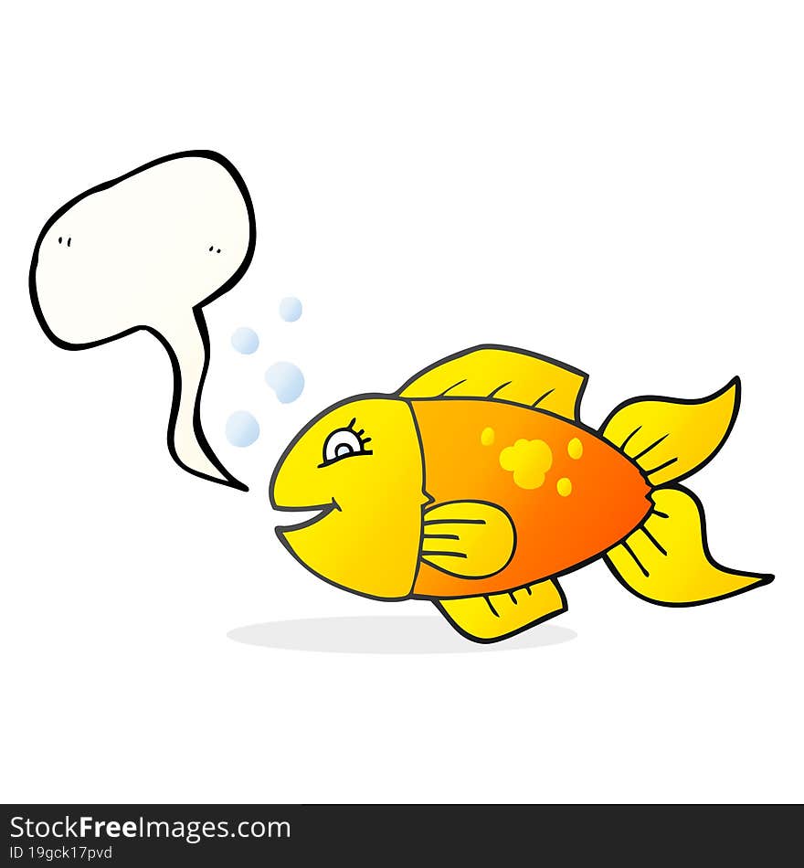 speech bubble cartoon fish