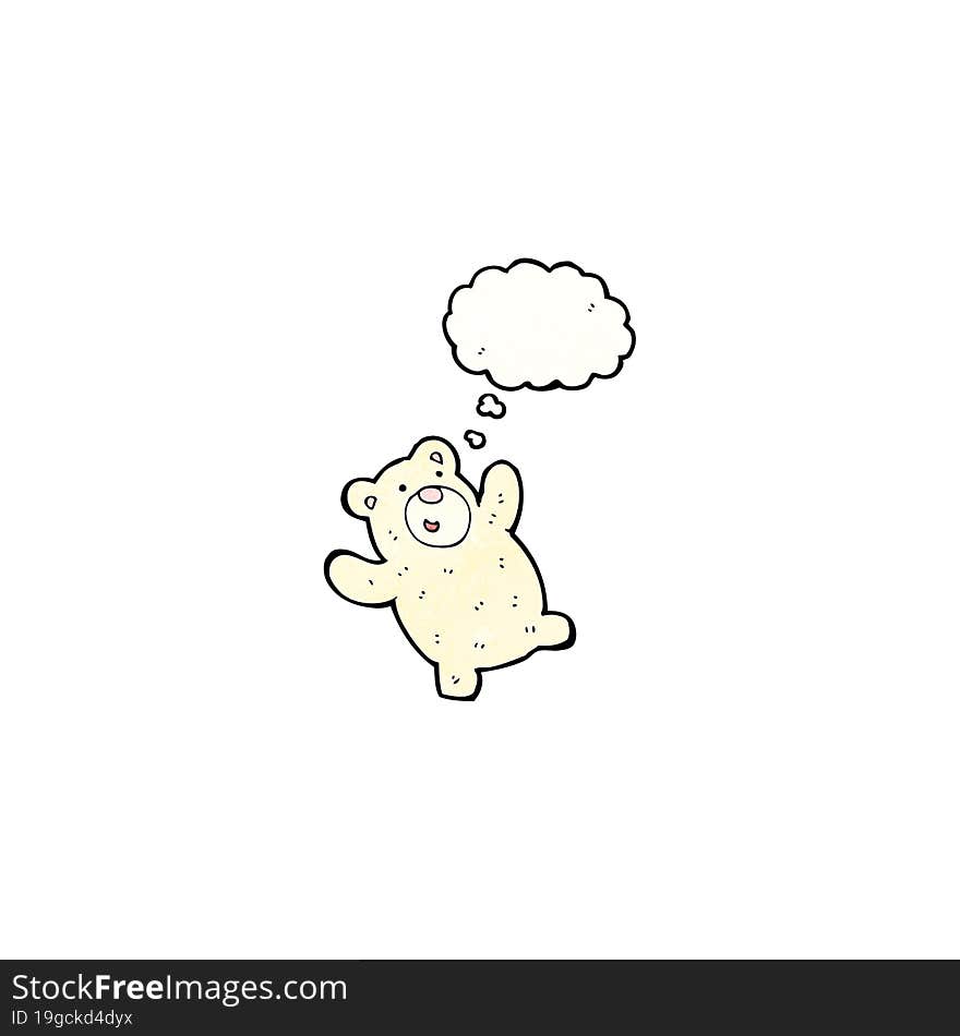 funny little polar bear cartoon