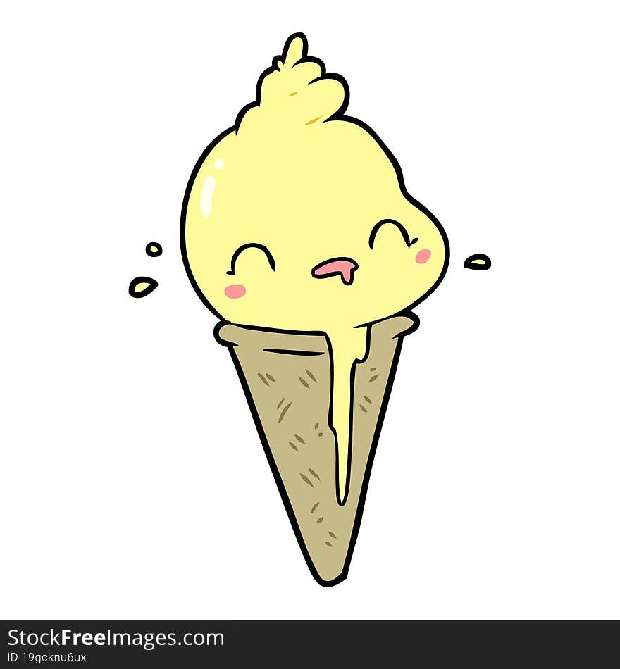 cute cartoon ice cream. cute cartoon ice cream