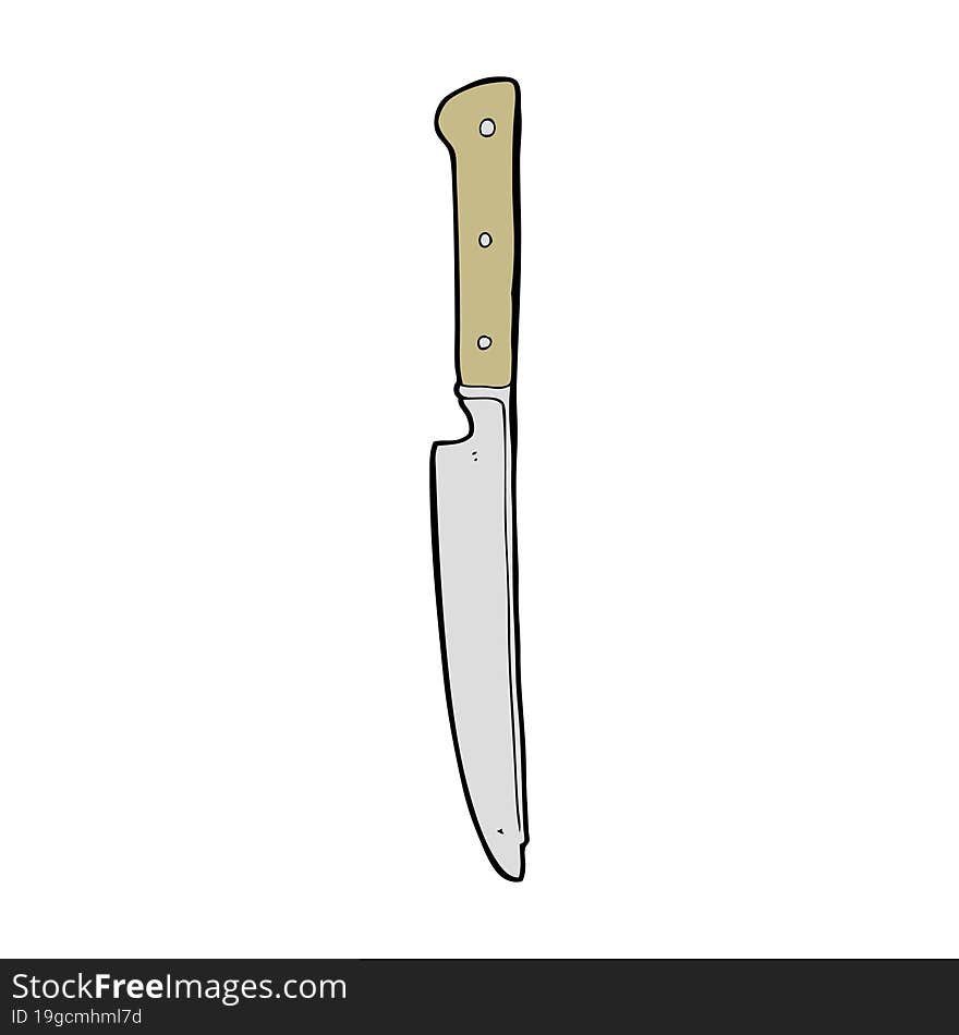 cartoon kitchen knife