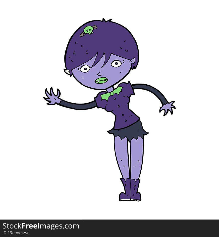 cartoon vampire girl