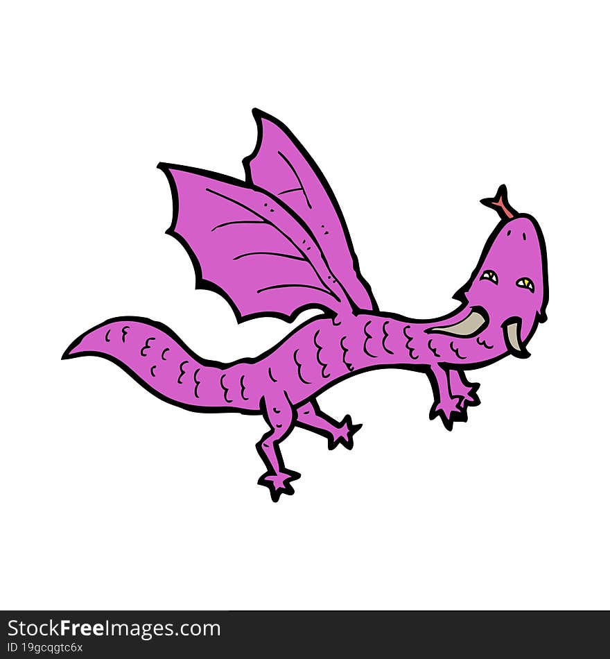 cartoon little dragon