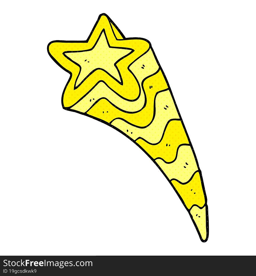 cartoon shooting star