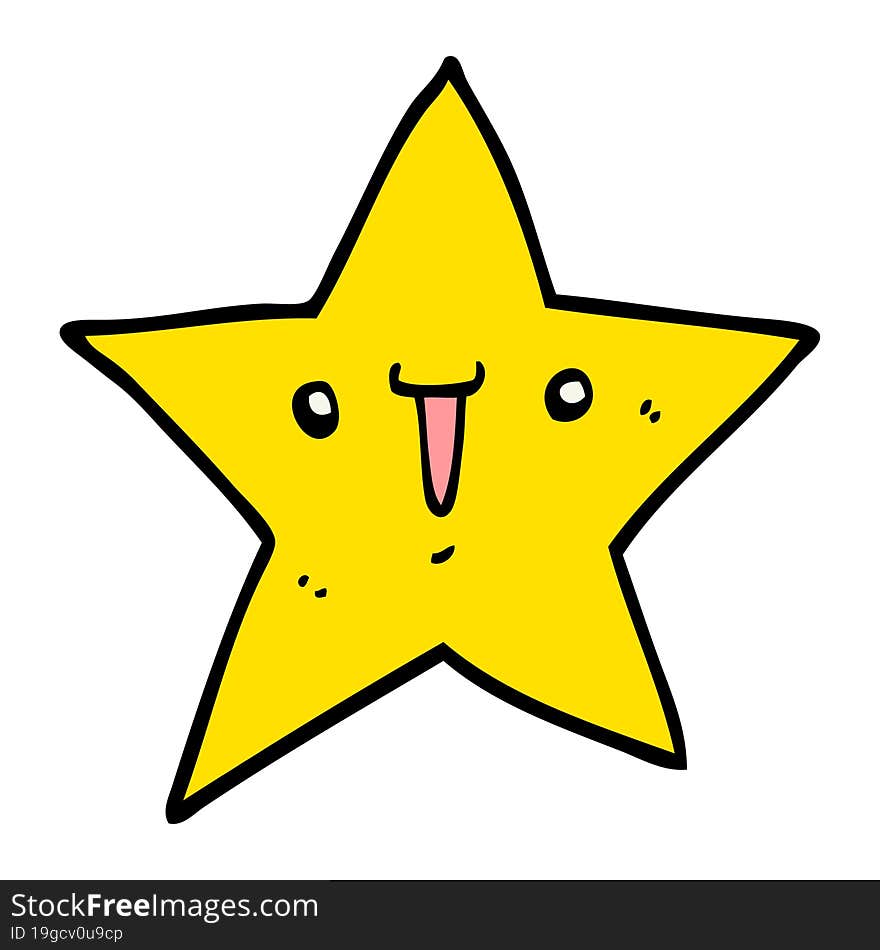 cute cartoon star