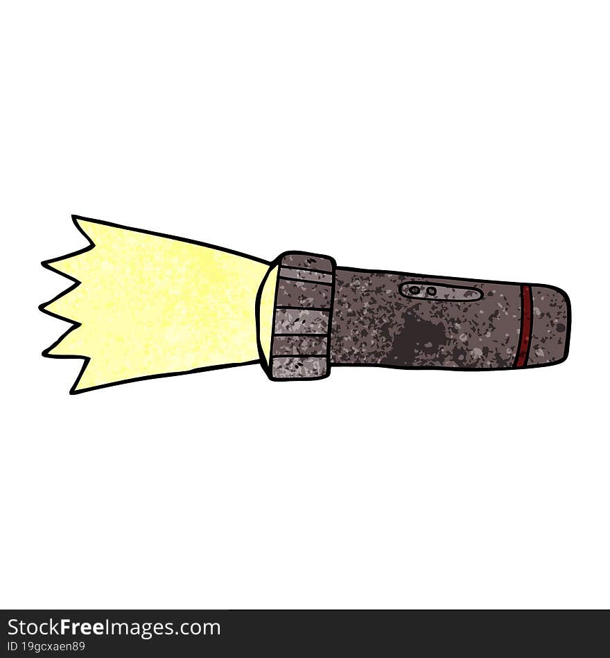 cartoon doodle torch