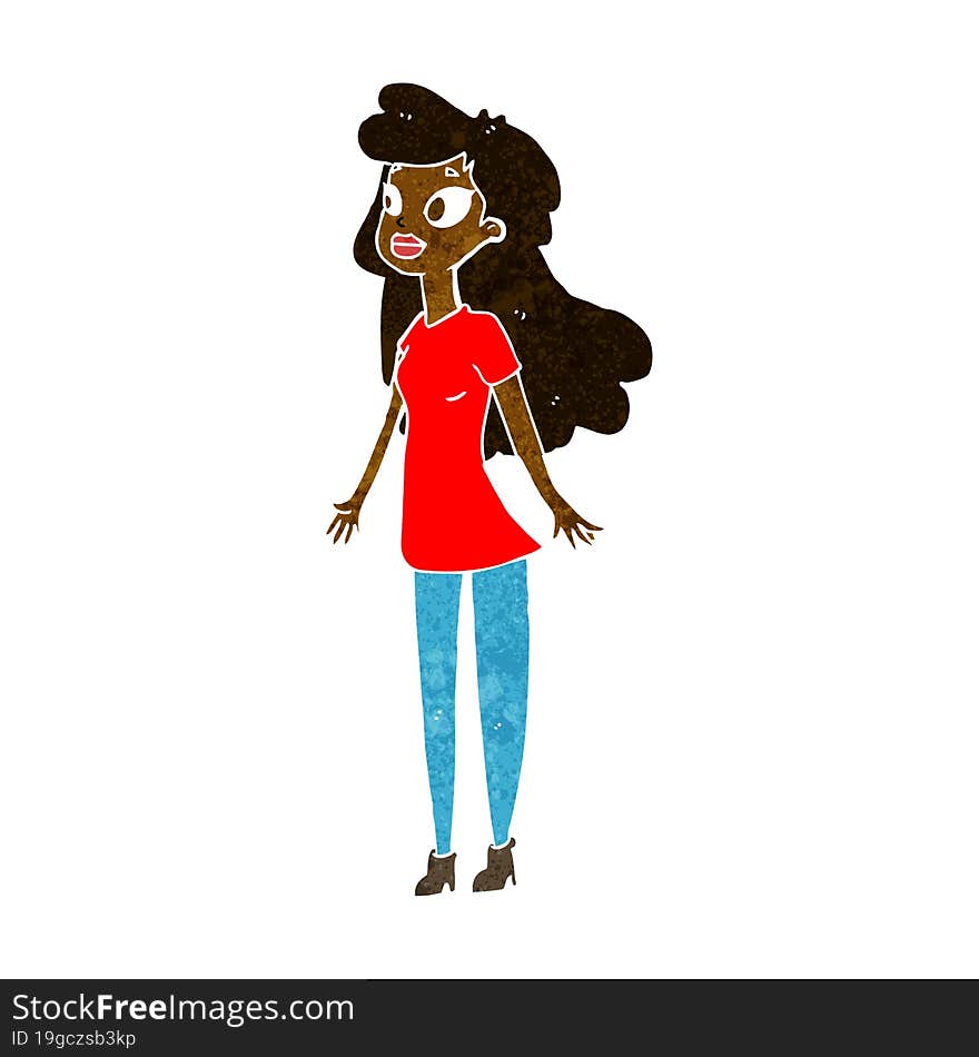 cartoon pretty girl